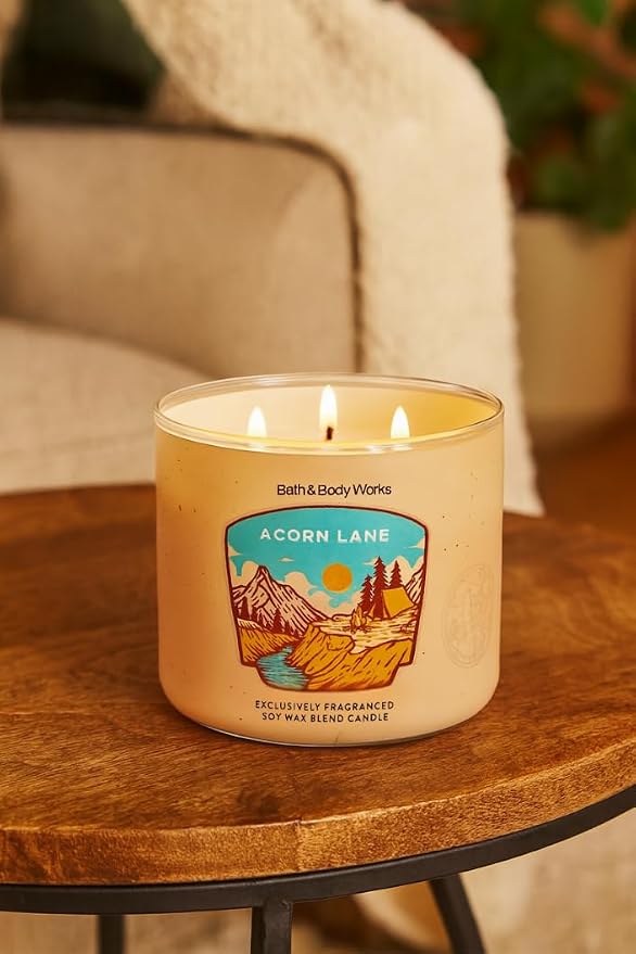 ACORN LANE Bath & Body Works 3 Wick Candle alternate view 2