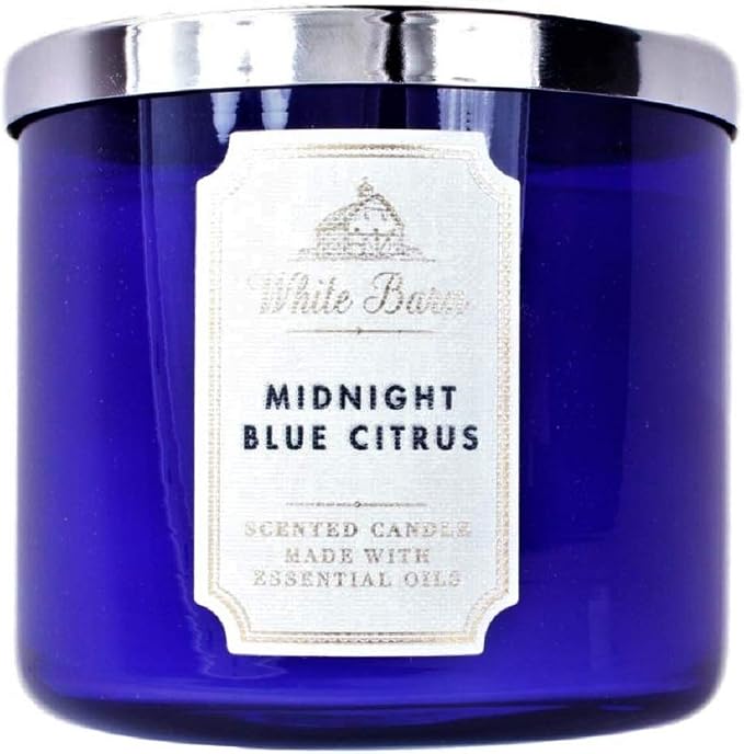 MIDNIGHT BLUE CITRUS Bath & Body Works 3 Wick Candle alternate view 2