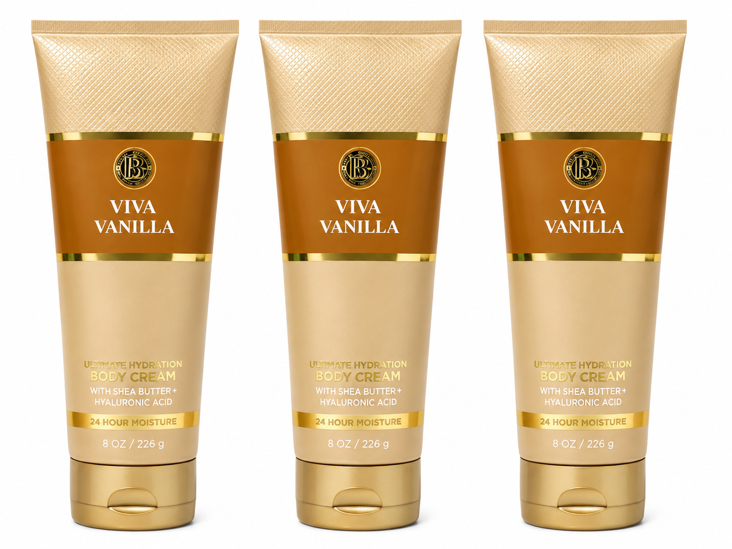 VIVA VANILLA Bath & Body Works Body Cream 3 Pack