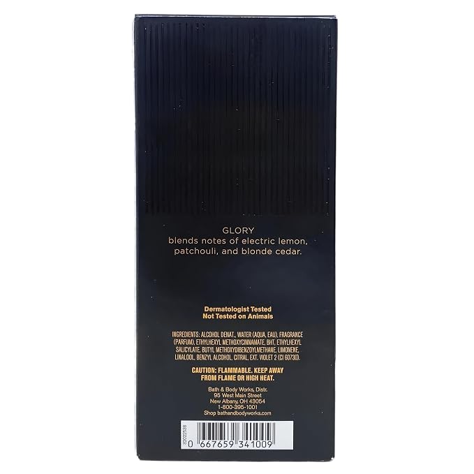 Bath & Body Works GLORY Men’s Cologne 3.4 fl oz bottle