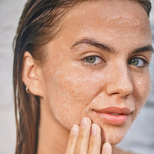 CLARINS One-Step Gentle Exfoliating Cleanser lifestyle skincare routine image for a luxury facial cleansing routine