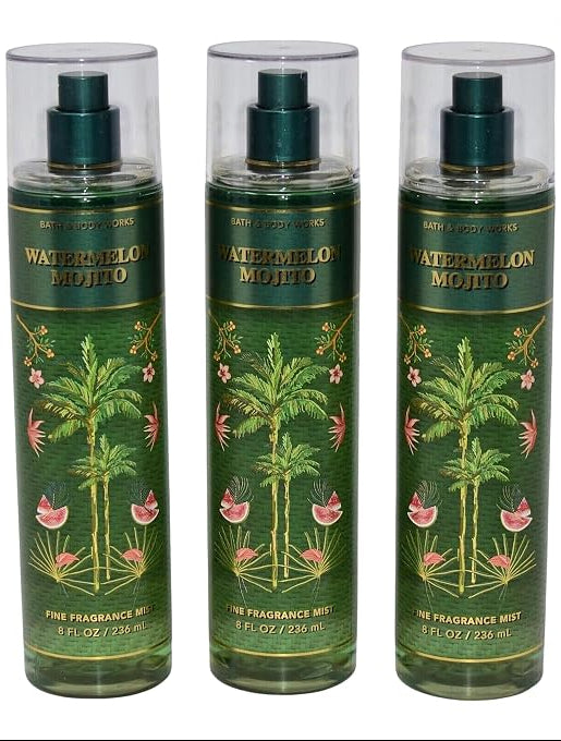 WATERMELON MOJITO Bath & Body Works Fragrance Mist 3 Pack