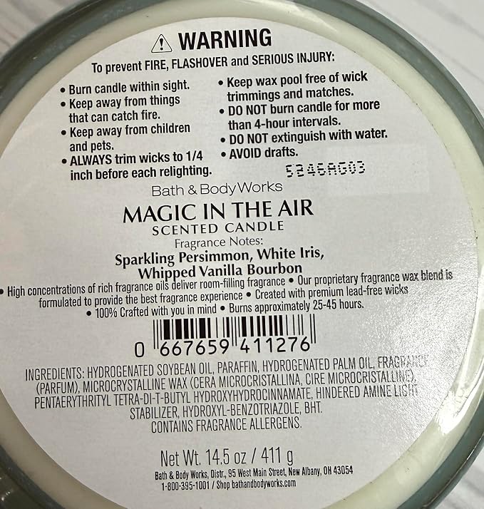 MAGIC IN THE AIR Bath & Body Works 3 Wick Candle alternate view 5