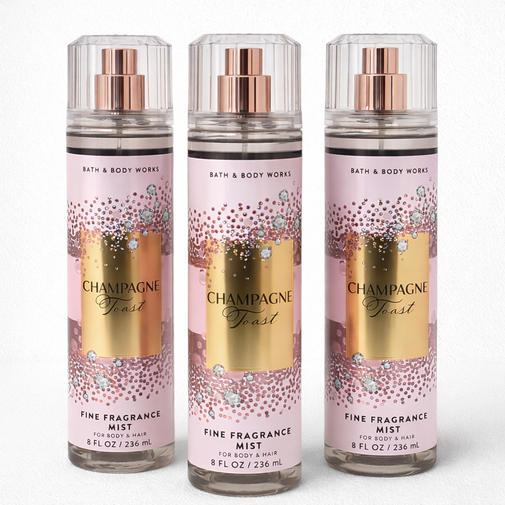Champagne Toast Fragrance Mist 8 Fl Oz / 236 Ml / 236 Ml (Pack Of 3)