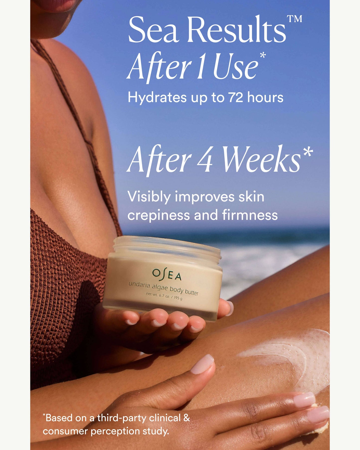 OSEA Undaria Algae Body Butter benefits and routine image for OSEA clean beauty shoppers at My Wrinkles Gone