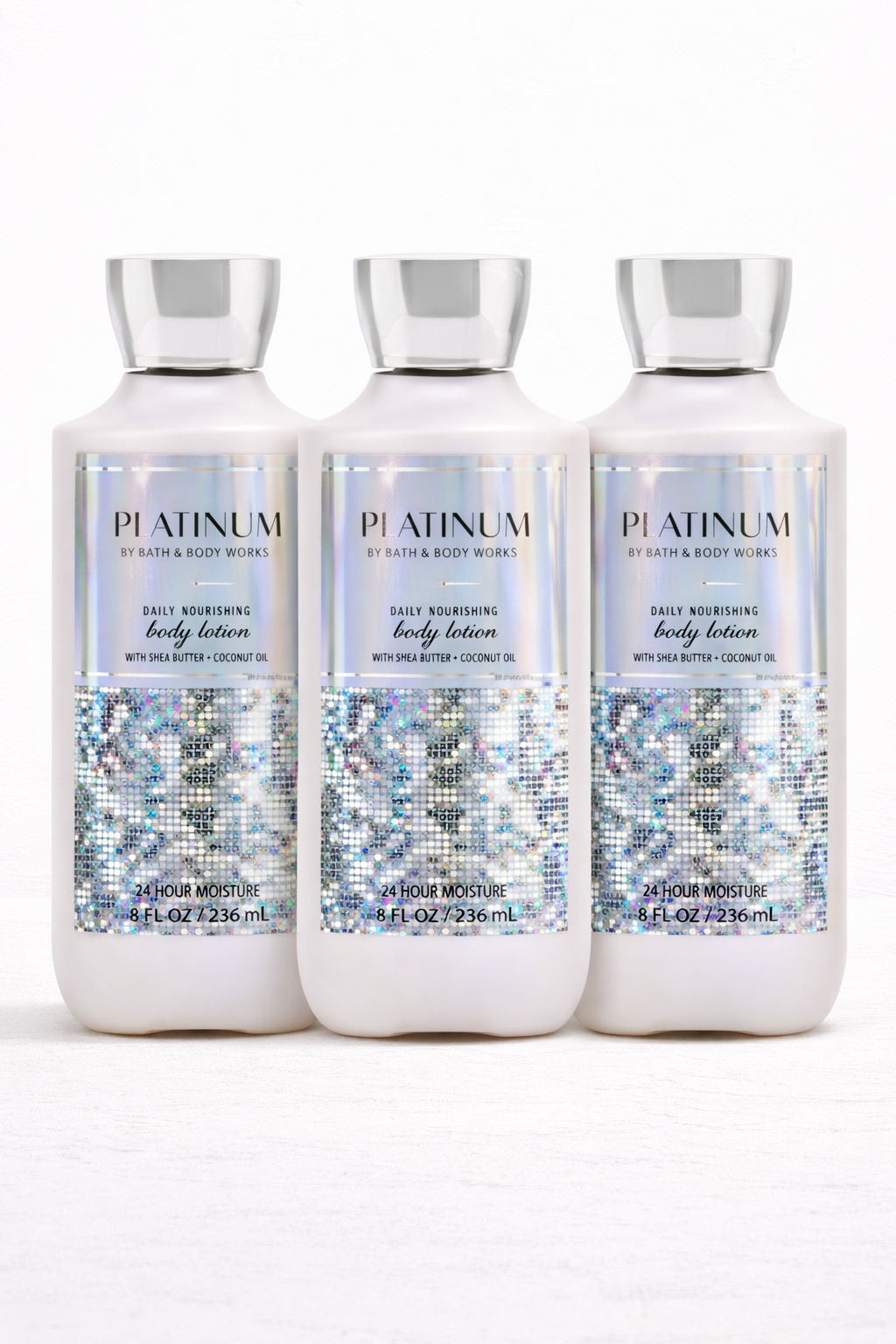 PLATINUM BODY LOTION 8 OZ 236 ML PACK OF 3 Bath & Body Works Body Lotion 3-Pack – 8 oz Each | My Wrinkles Gone