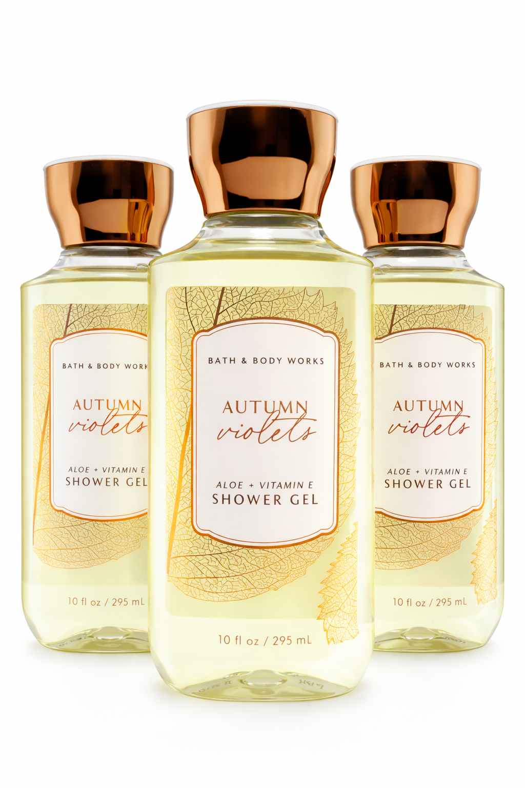 Body Wash Pack of 3 – AUTUMN VIOLETS 10 FL OZ / 295 ML | SHOWER GEL – Gentle Daily Cleanser – 10 fl oz Each