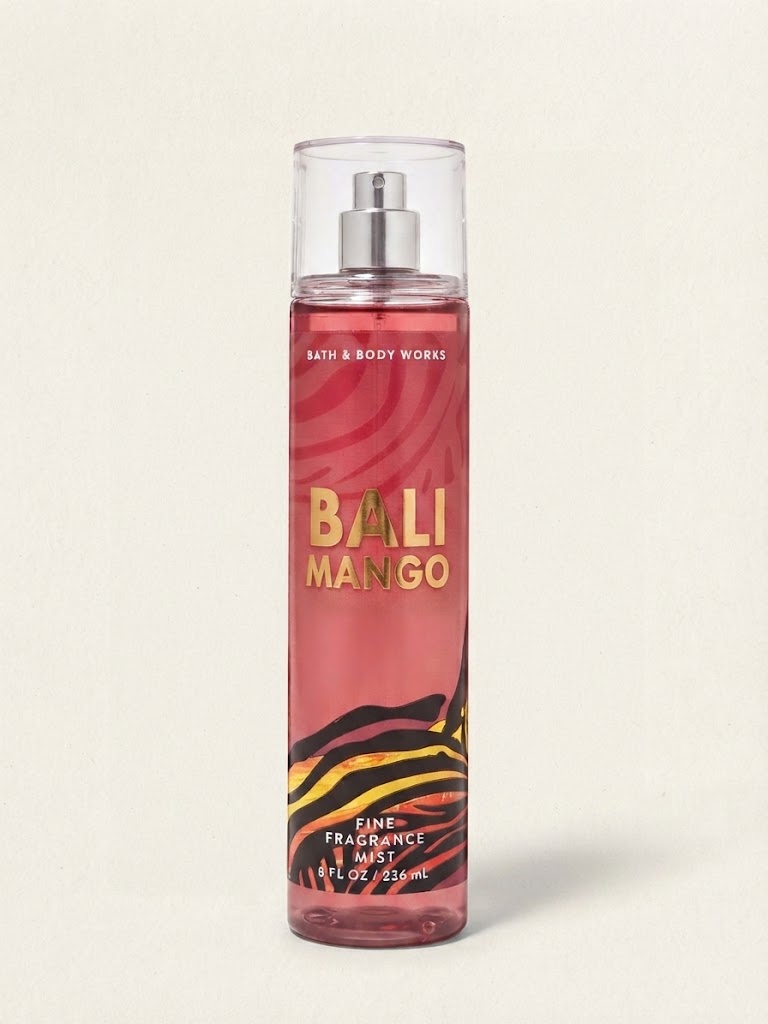BALI MANGO Bath & Body Works Fine Fragrance Mist, 8 oz tropical mango body spray bottle