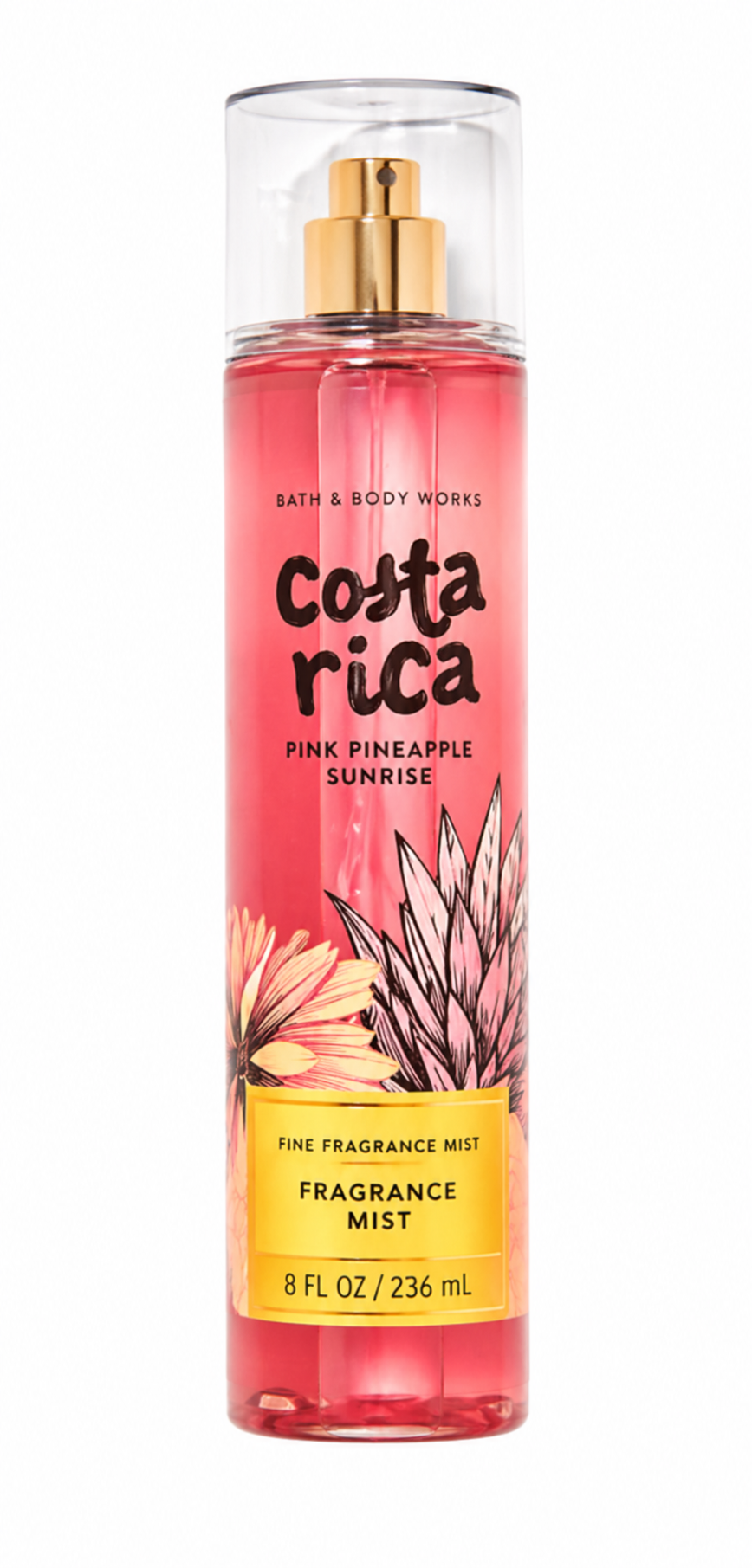 Bath & Body Works COSTA RICA Pink Pineapple Sunrise fragrance mist 8 oz tropical fruity body spray women