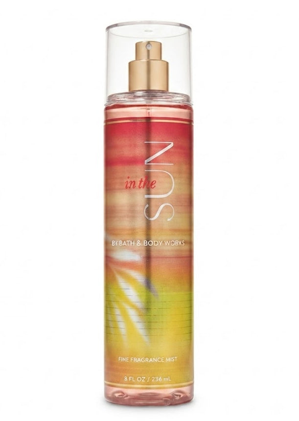 Bath & Body Works IN THE SUN Fine Fragrance Mist 8 oz single bottle with warm sunny fragrance