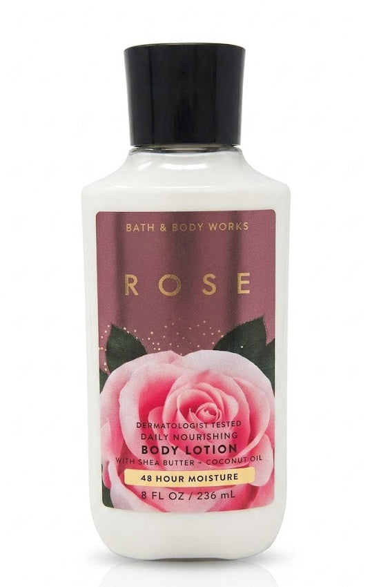 Bath & Body Works ROSE Daily Nourishing Body Lotion 8 oz with shea butter and coconut oil for 48-hour hydration