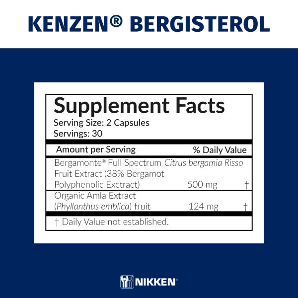 Kenzen Bergisterol 90 Day Pack – Cardiovascular Wellness Support | My Wrinkles Gone
