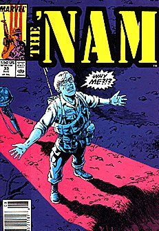 Front cover of The 'Nam #33, published by Marvel Comics, mint condition ungraded collectible comic book, published in 1989.