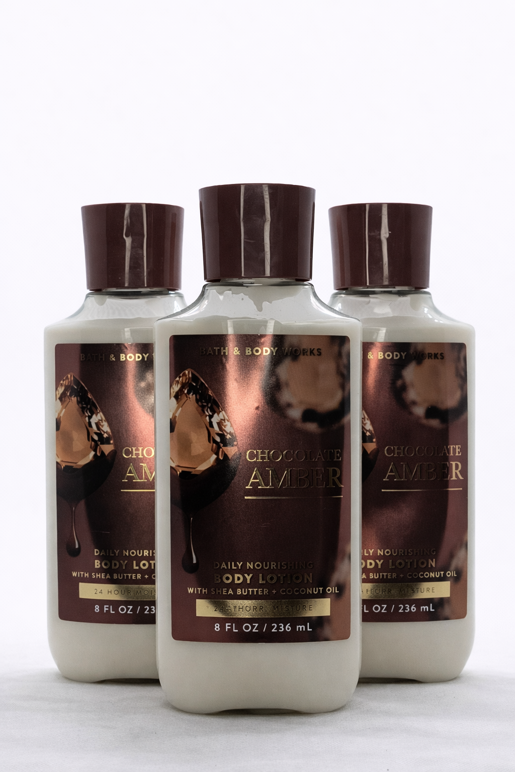 CHOCOLATE AMBER Body Lotion 8 Oz / 236 Ml (Pack Of 3)