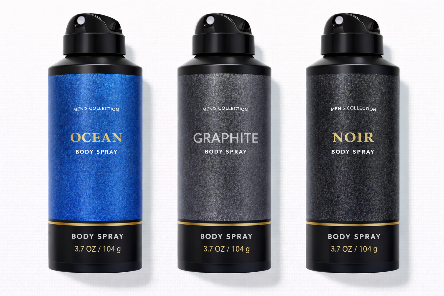 Men’s Signature Trio – Ocean, Graphite & Noir Body Spray (3 Pack) – Men’s Body Spray (3 Pack)