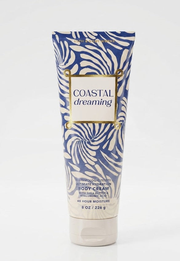 COASTAL DREAMING Bath & Body Works body cream 8 oz Ultra Shea Moisture hydrating body moisturizer with fresh coastal fragrance and rich daily skin hydration