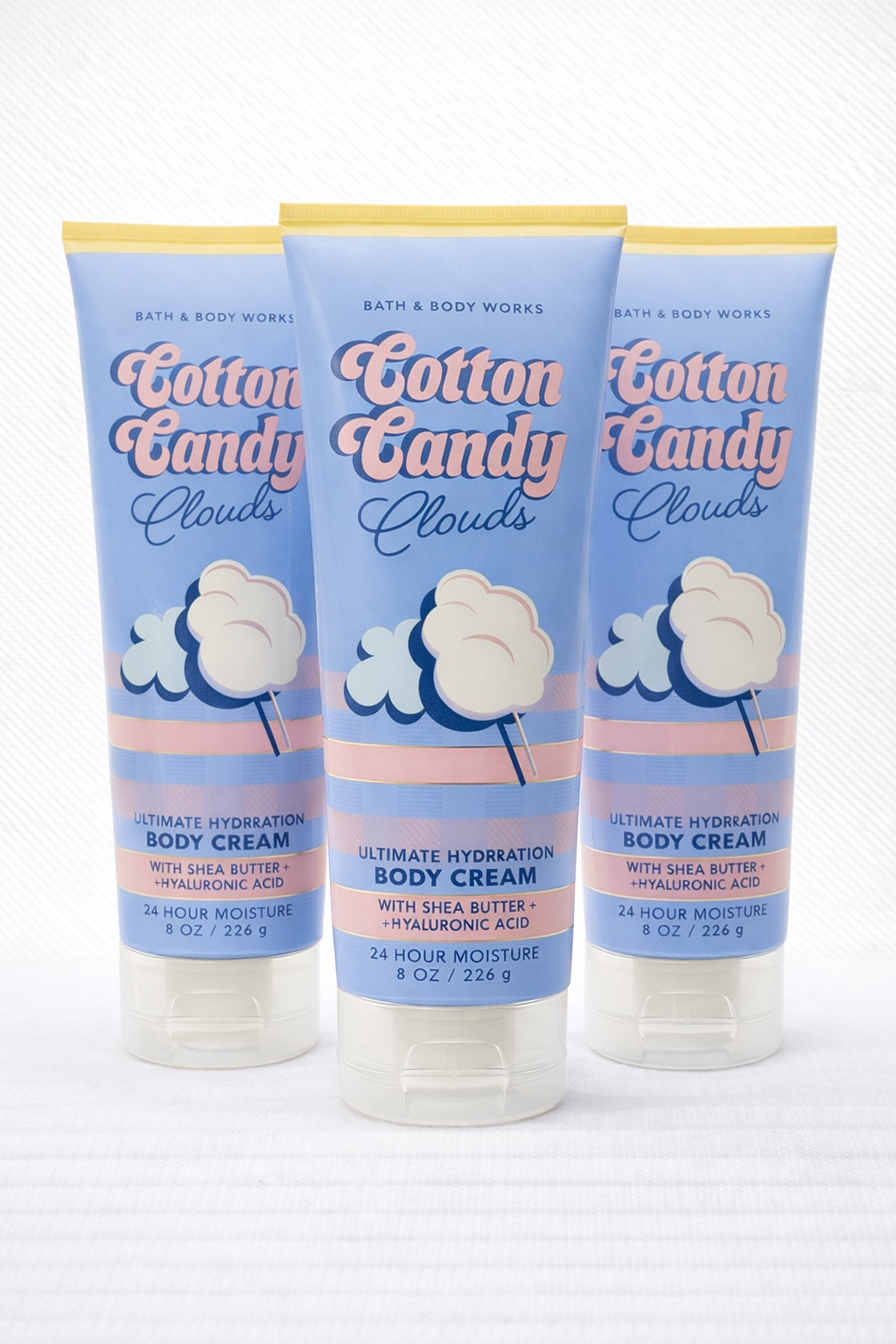 Cotton Candy Clouds Body Cream 8 Oz / 226 G (Pack Of 3) | Ultra Moisturizing
