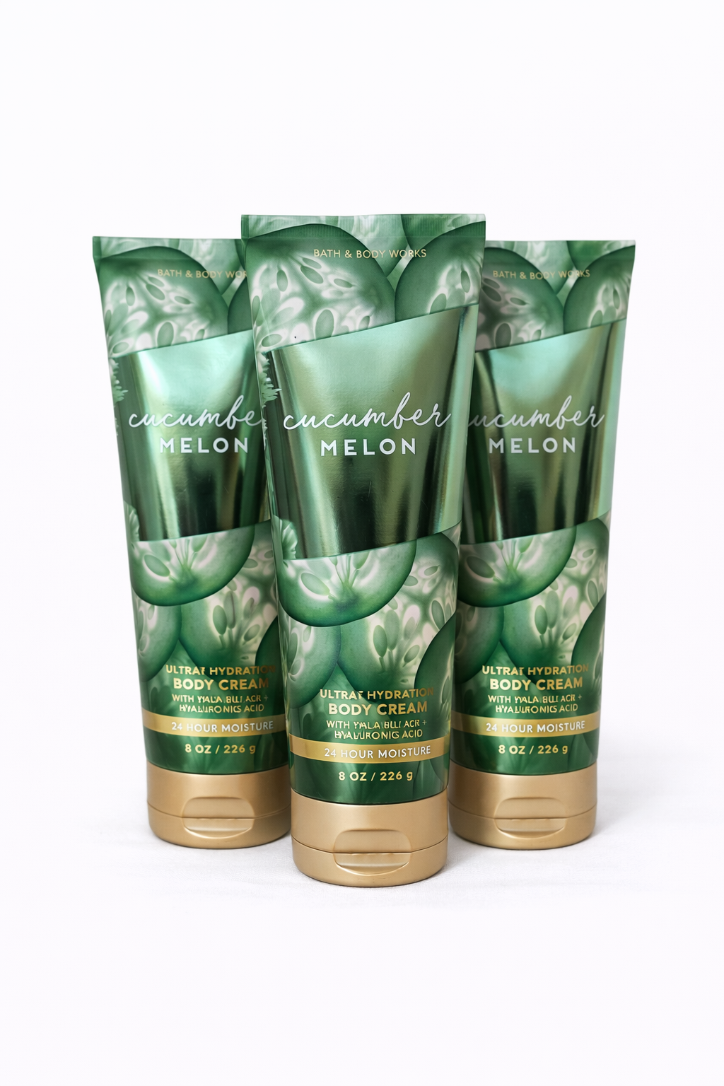 Cucumber Melon Body Cream 8 Oz / 226 G (Pack Of 3) | Ultra Moisturizing