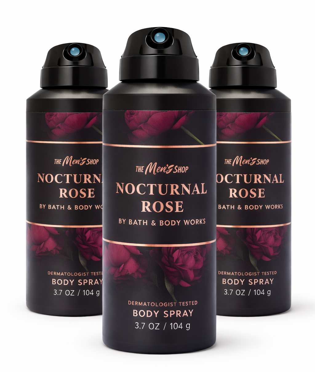 NOCTURNAL ROSE Bath & Body Works Body Spray 3-Pack – 3.7 oz Each | My Wrinkles Gone