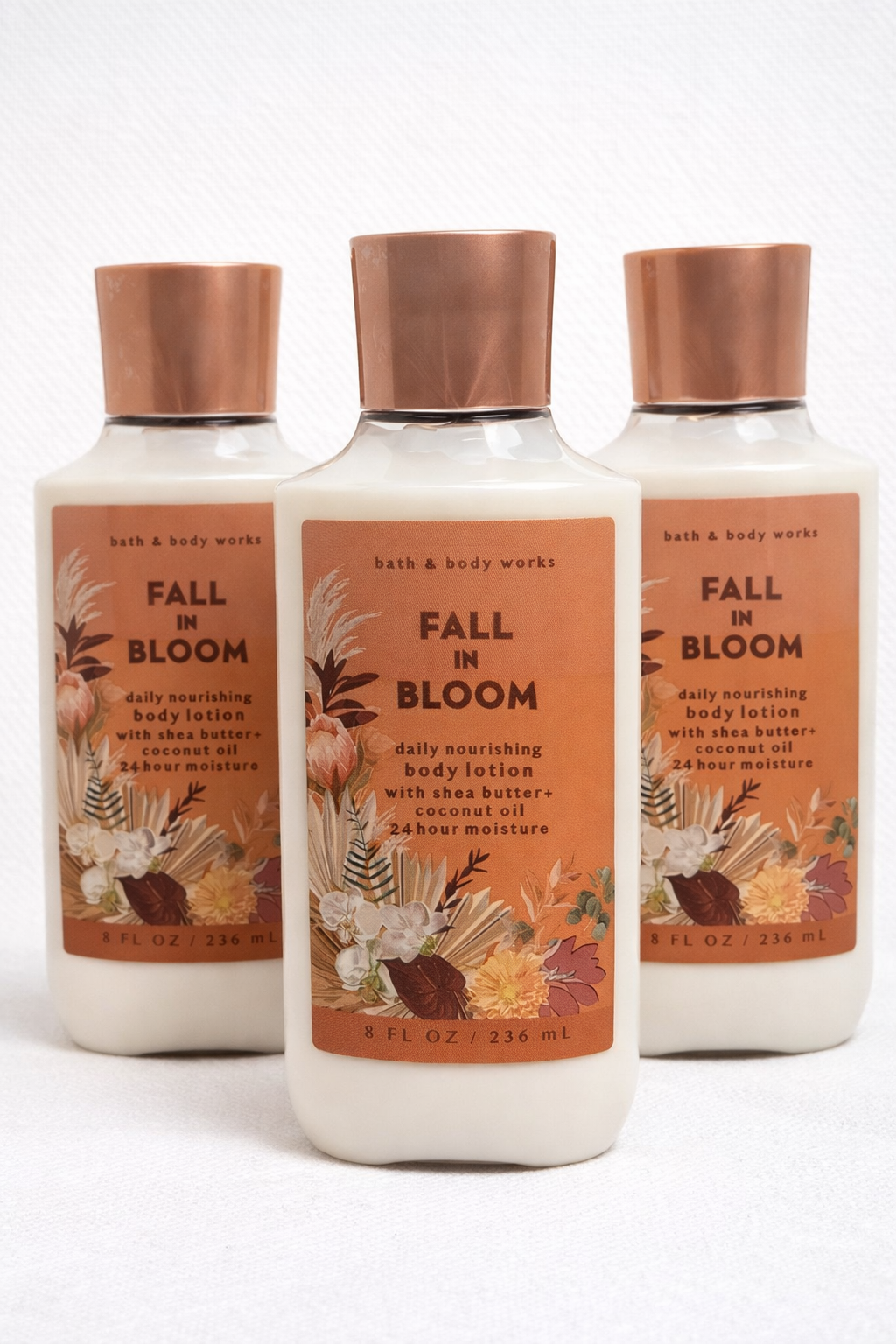 FALL IN BLOOM Body Lotion 8 Oz / 236 Ml (Pack Of 3)