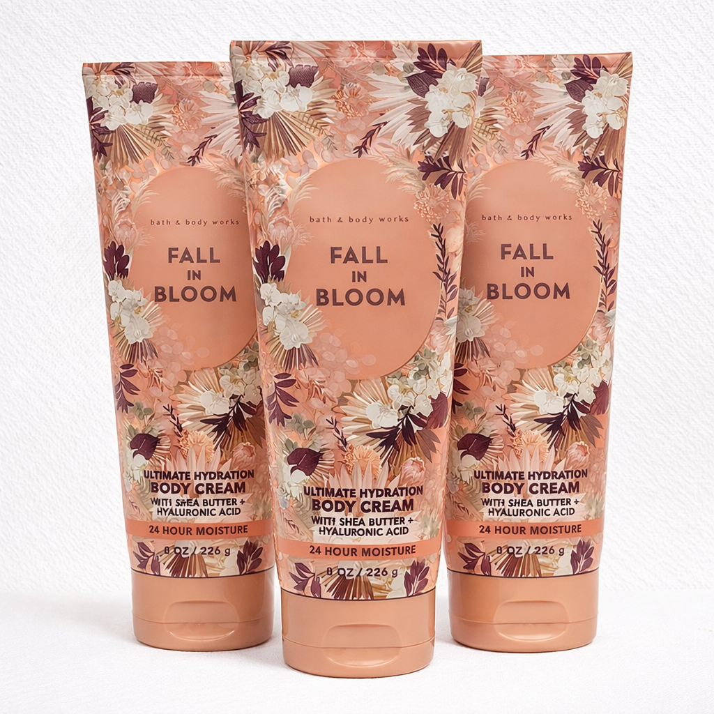 Fall In Bloom Body Cream 8 Oz / 226 G (Pack Of 3) | Ultra Moisturizing