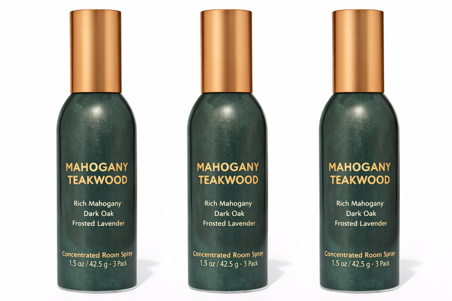 Mahogany Teakwood Room Spray 3-Pack | Long-Lasting Home Fragrance