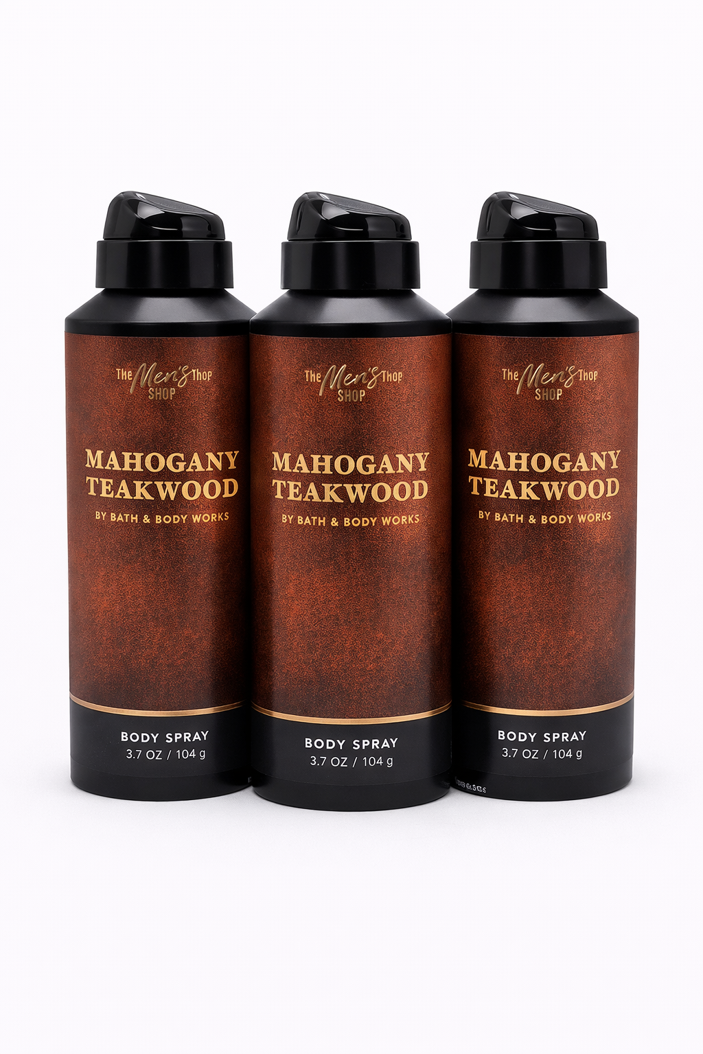 Mahogany Teakwood Men's Body Spray 3 Pack | Long-Lasting Fragrance