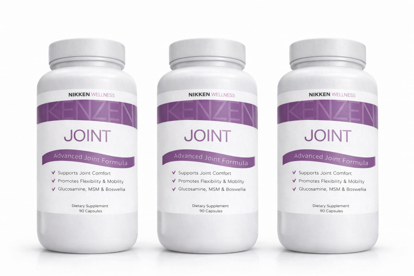 NIKKEN KenZen Joint Formula with glucosamine, MSM, and boswellia blend - premium joint wellness supplement product image 3