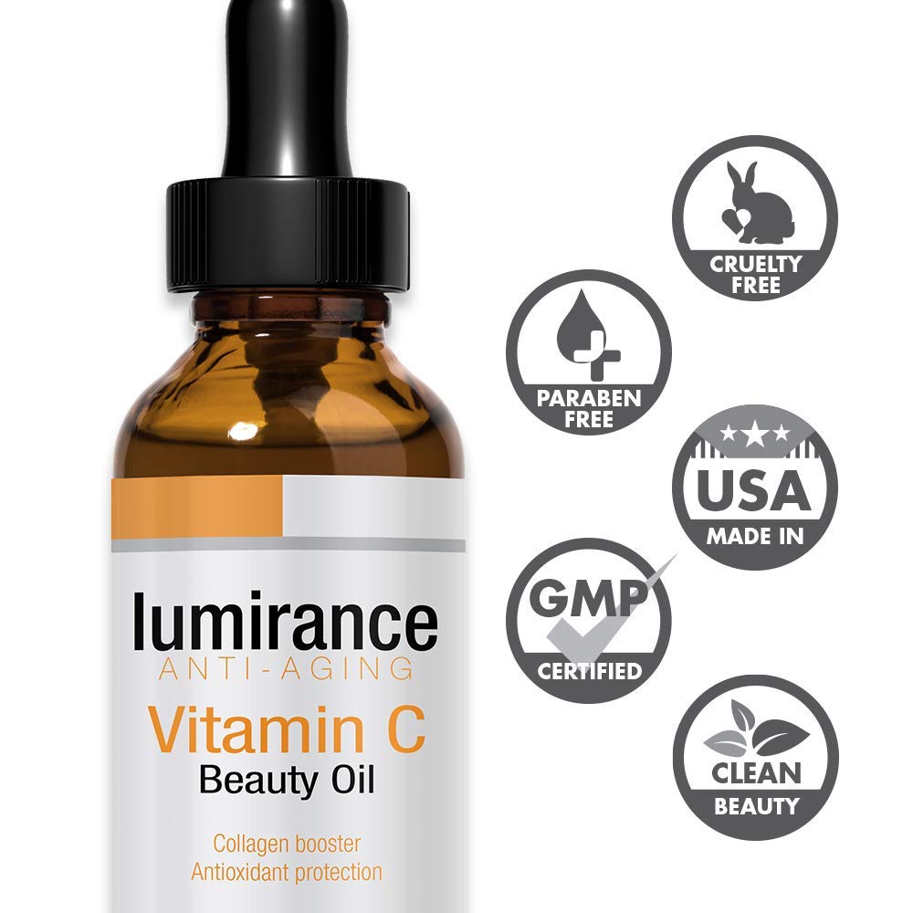 PHARM TO TABLE LUMIRANCE Vitamin C Face Oil product features and skincare highlights