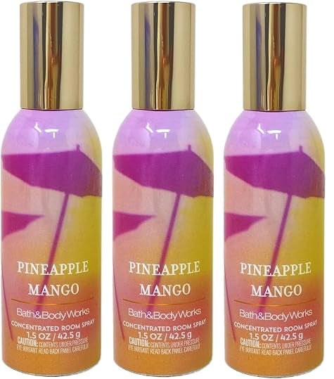 PINEAPPLE MANGO Bath & Body Works Room Spray 3-Pack – 1.5 oz Each