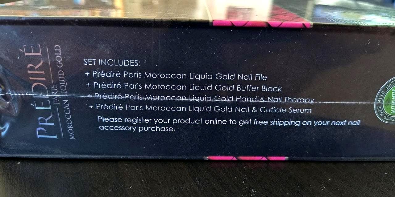 Prédiré Moroccan Argan Gold Manicure Set – Luxury Spa Nail Care System | My Wrinkles Gone