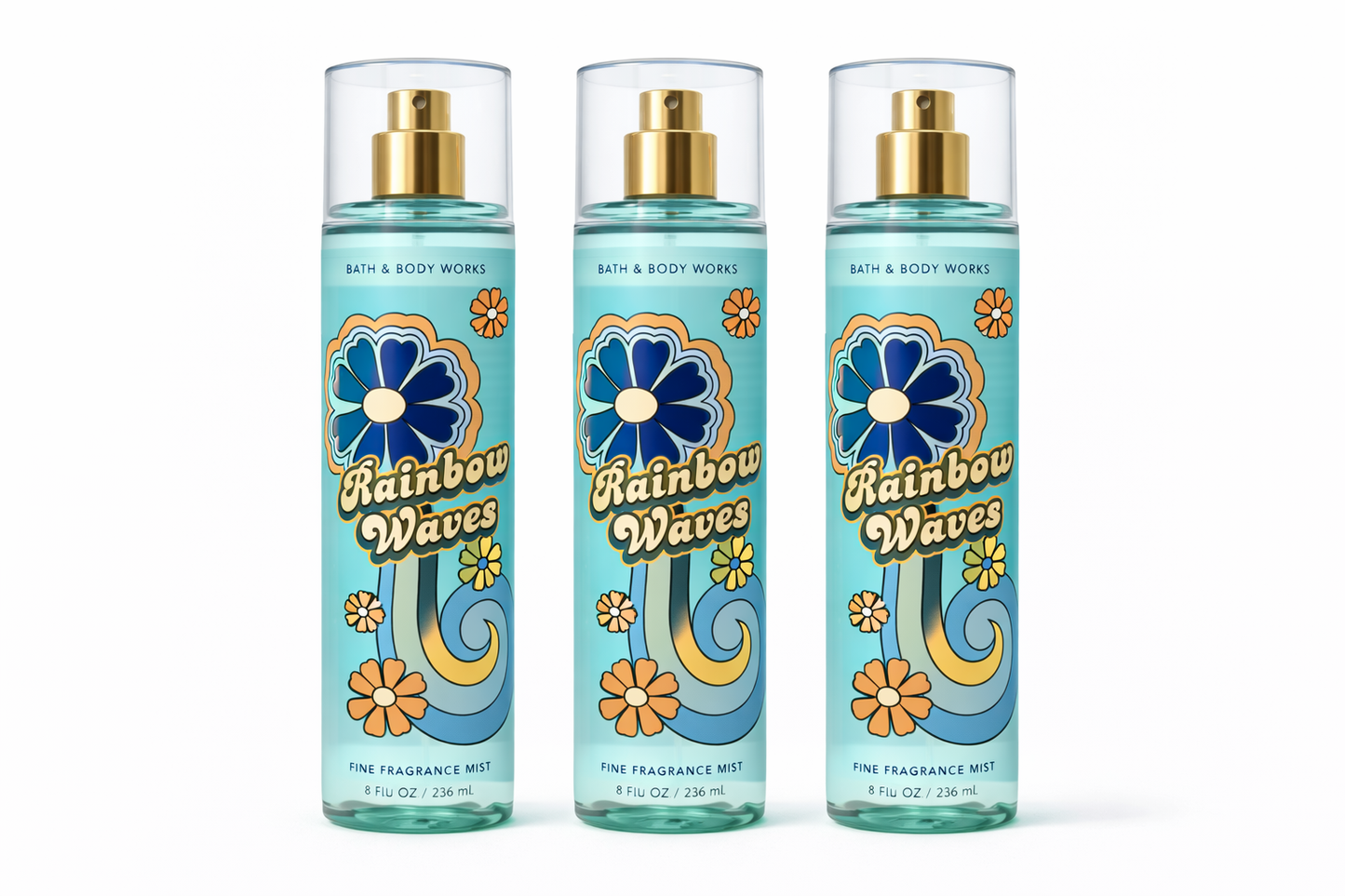 RAINBOW WAVES Fragrance Mist 8 Fl Oz / 236 Ml / 236 Ml (Pack Of 3)