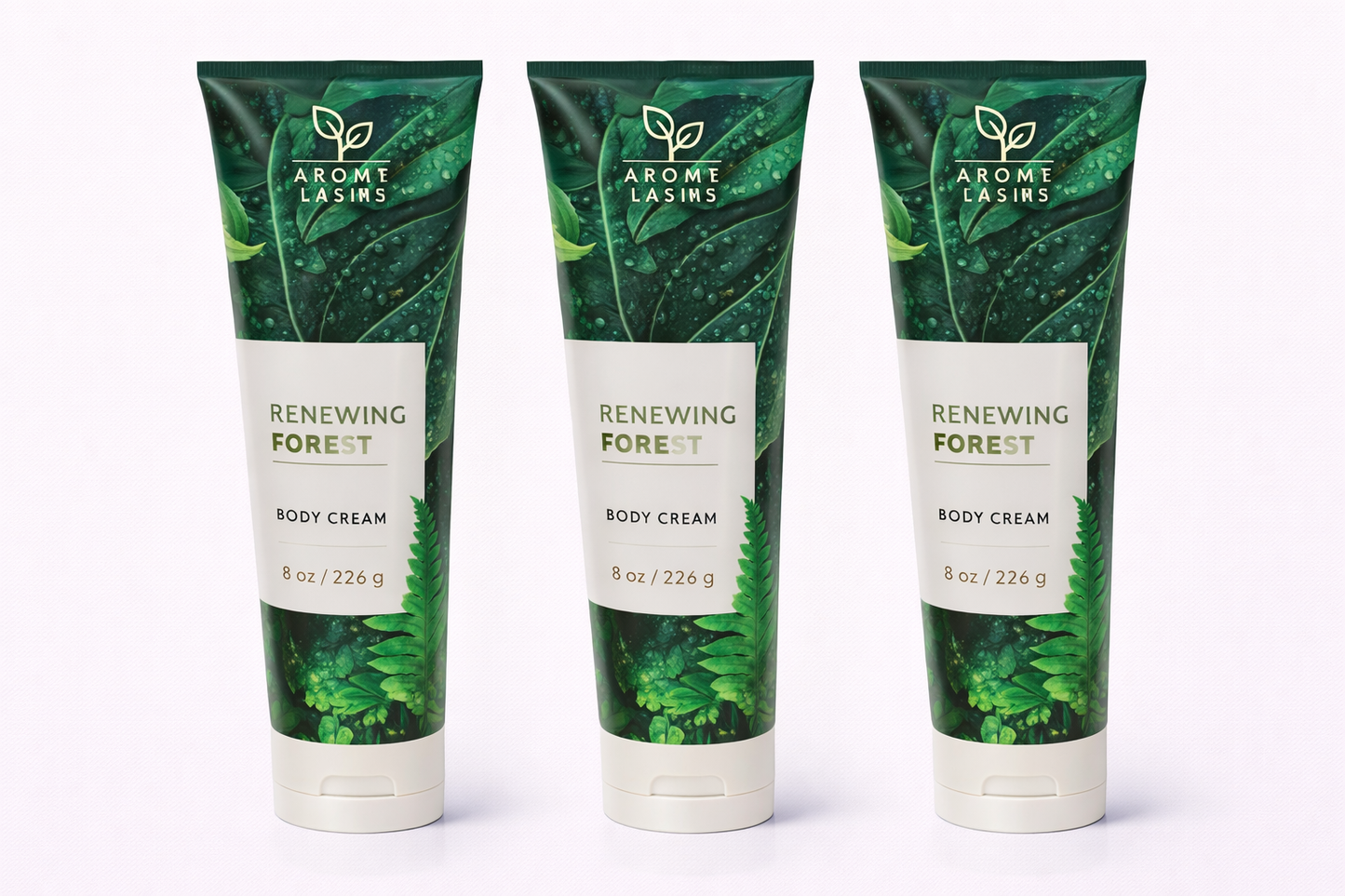 RENEWING FOREST Body Cream 8 oz (Pack of 3) | Ultra Moisturizing