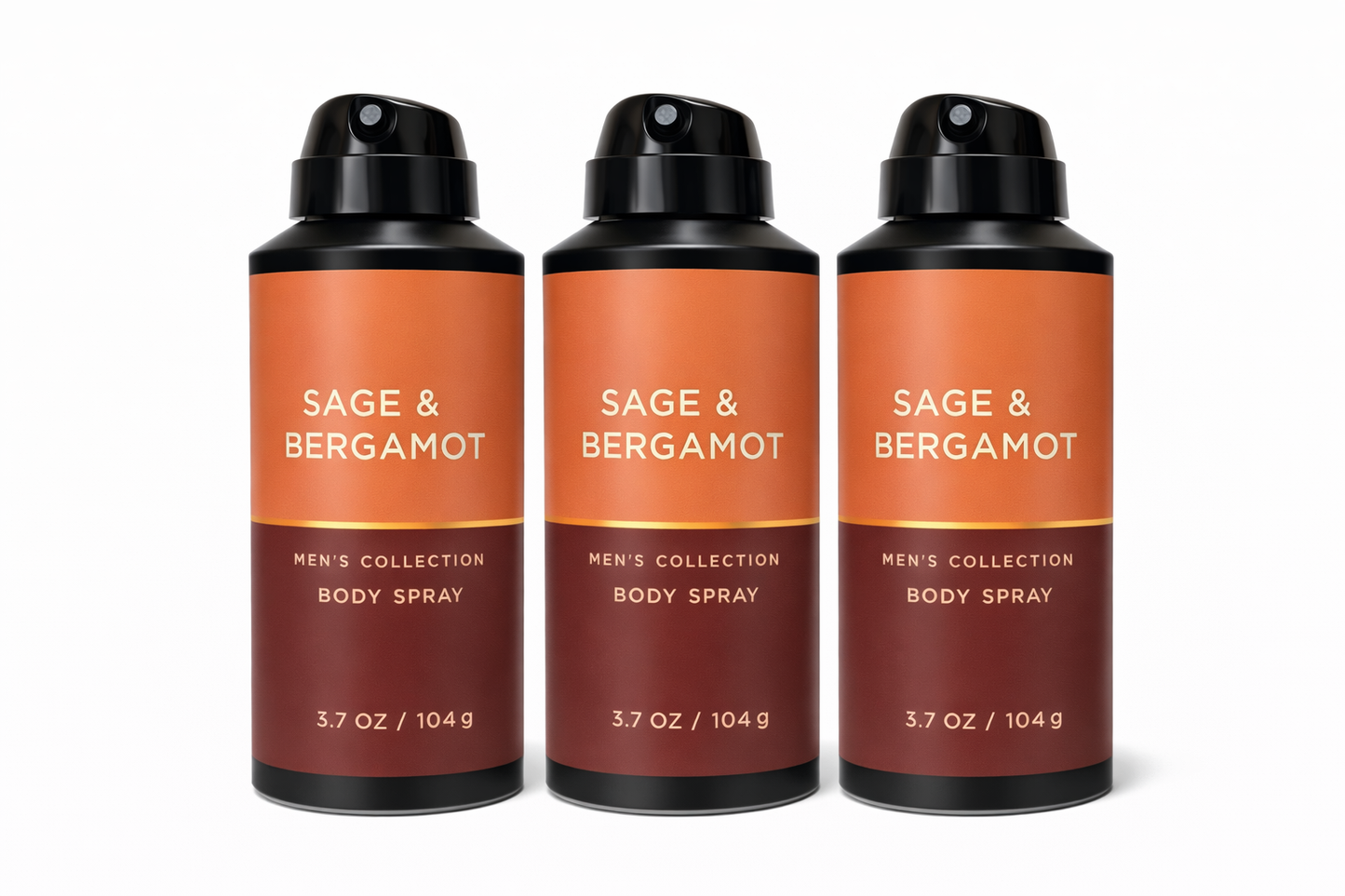 Sage & Bergamot – Men’s Body Spray (3 Pack)