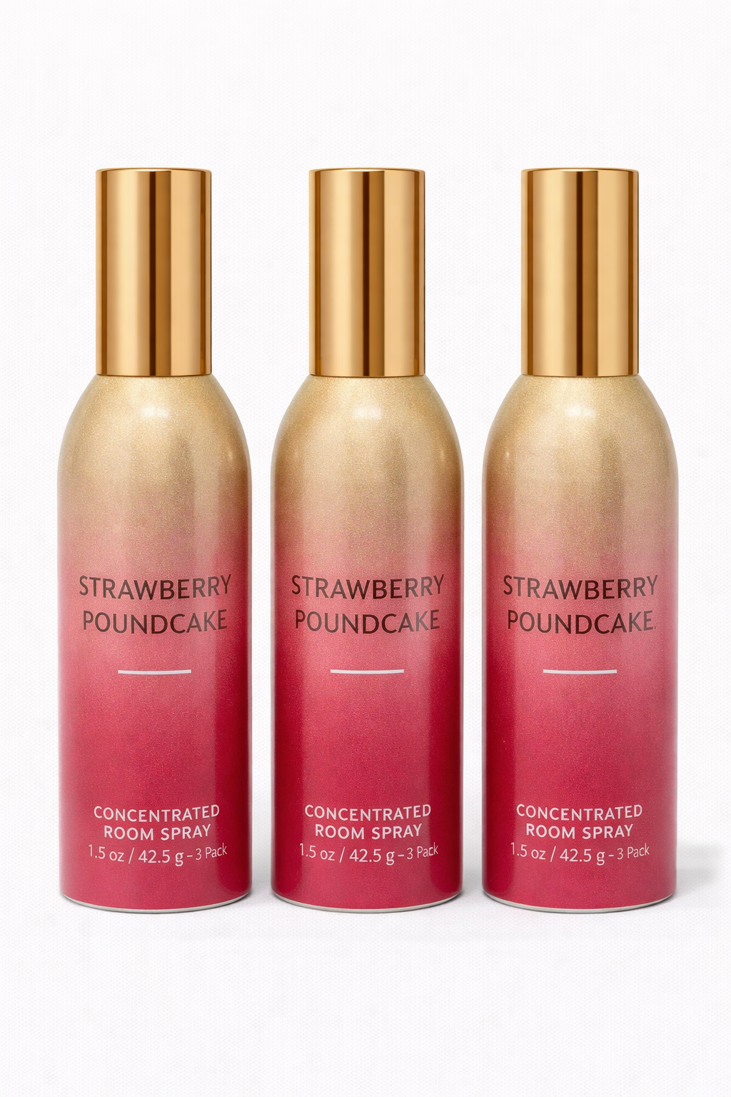 Strawberry Pound Cake Room Spray 3-Pack | Long-Lasting Home Fragrance