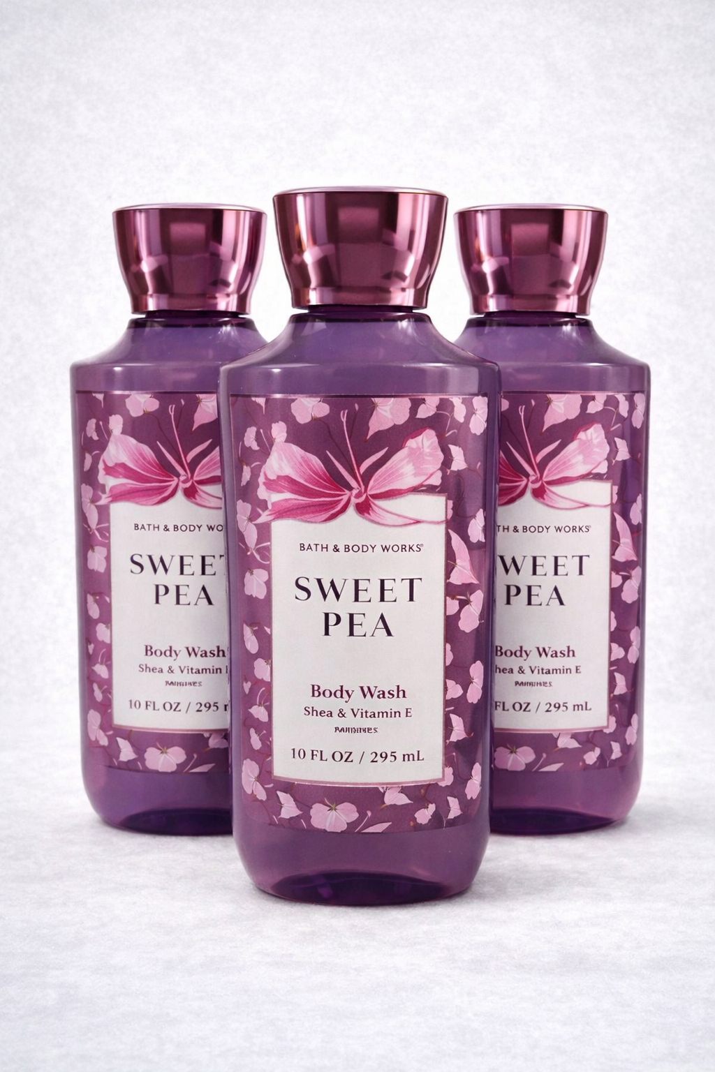 Body Wash Pack of 3 – SWEET PEA 10 FL OZ / 295 ML | SHOWER GEL – Gentle Daily Cleanser – 10 fl oz Each