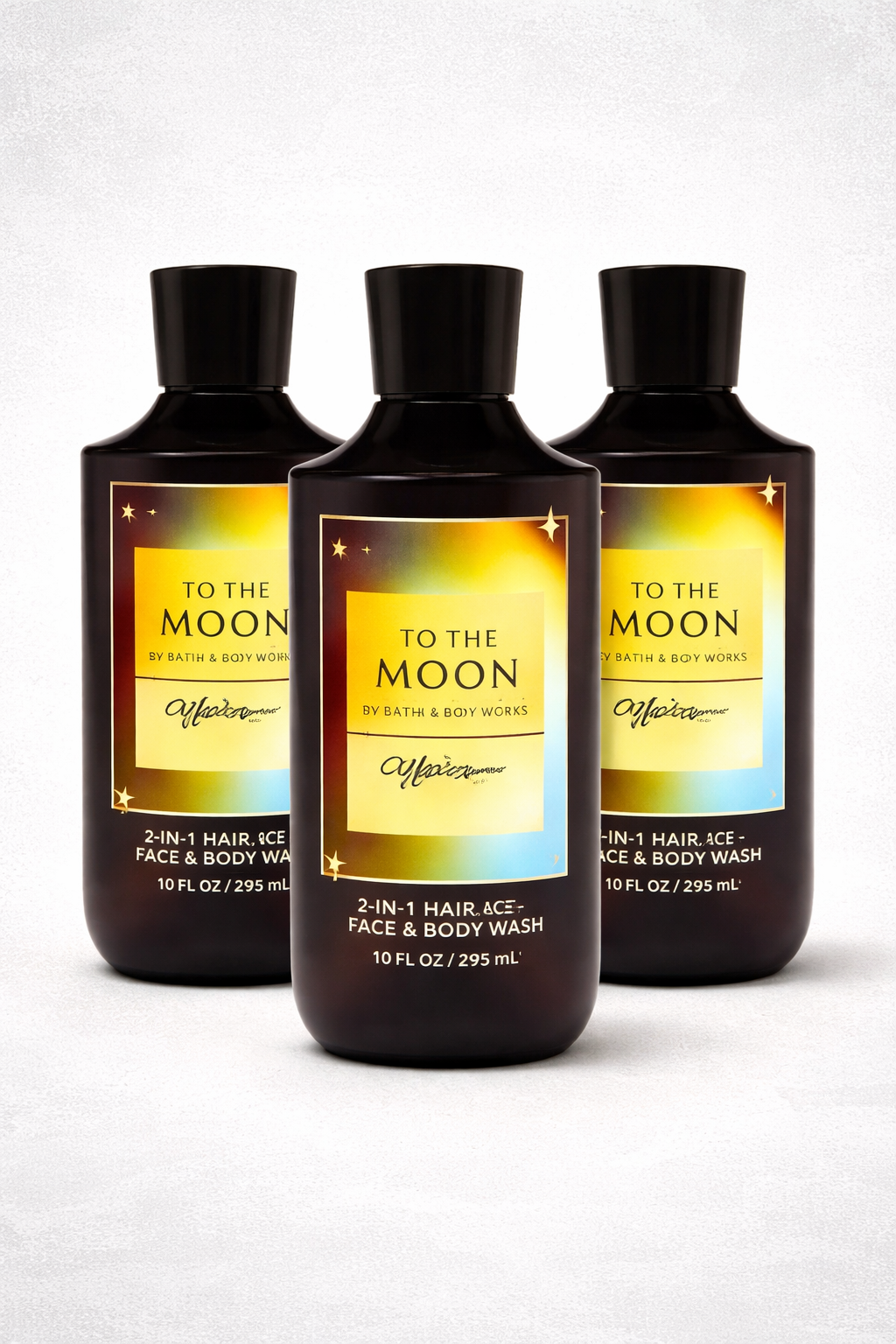 Body Wash Pack of 3 – TO THE MOON 10 FL OZ / 295 ML | SHOWER GEL – Gentle Daily Cleanser – 10 fl oz Each