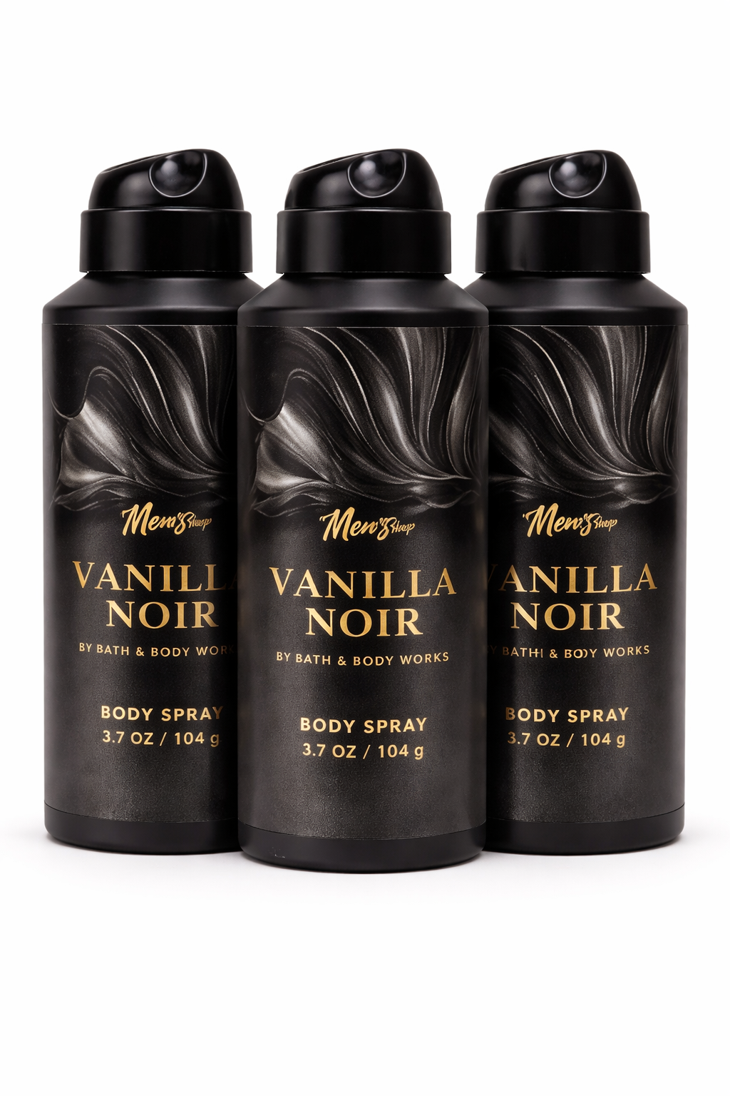 Vanilla Noir Men's Body Spray 3 Pack | Long-Lasting Fragrance
