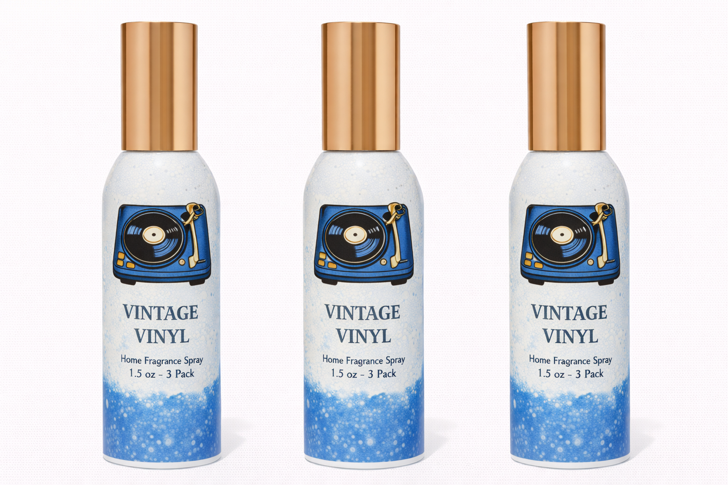 Vintage Vinyl Room Spray 3-Pack | Long-Lasting Home Fragrance