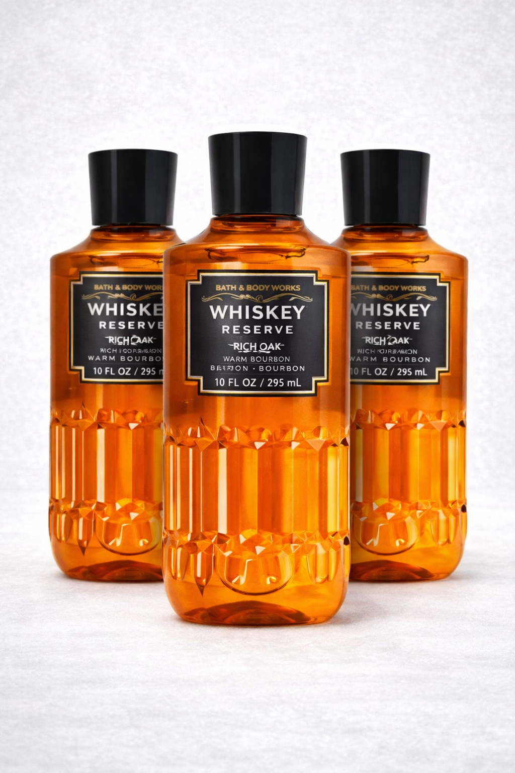 Body Wash Pack of 3 – WHISKEY RESERVE 10 FL OZ / 295 ML | SHOWER GEL – Gentle Daily Cleanser – 10 fl oz Each