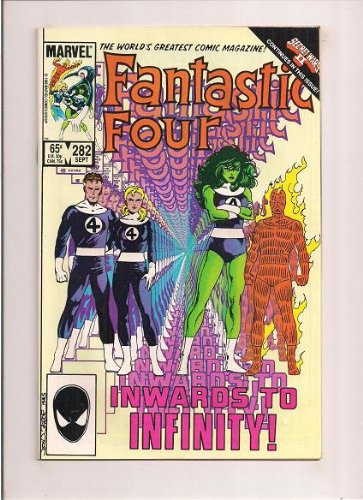 Front cover of Fantastic Four #282, published by Marvel Comics, 1985, mint condition ungraded collectible comic book