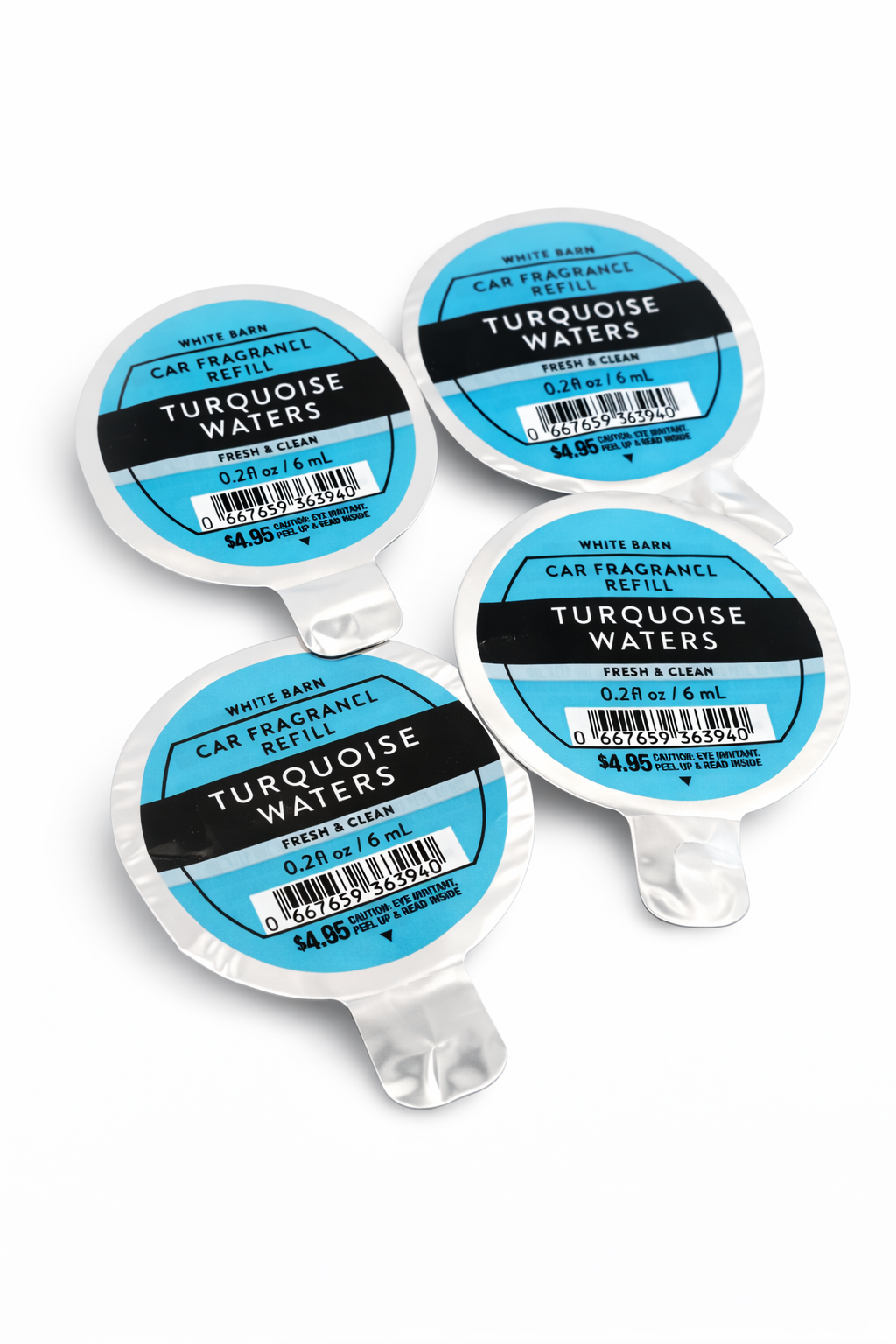 Bath & Body Works WINTER CANDY APPLE car fragrance refill 4 pack air freshener long lasting scent for car MWG