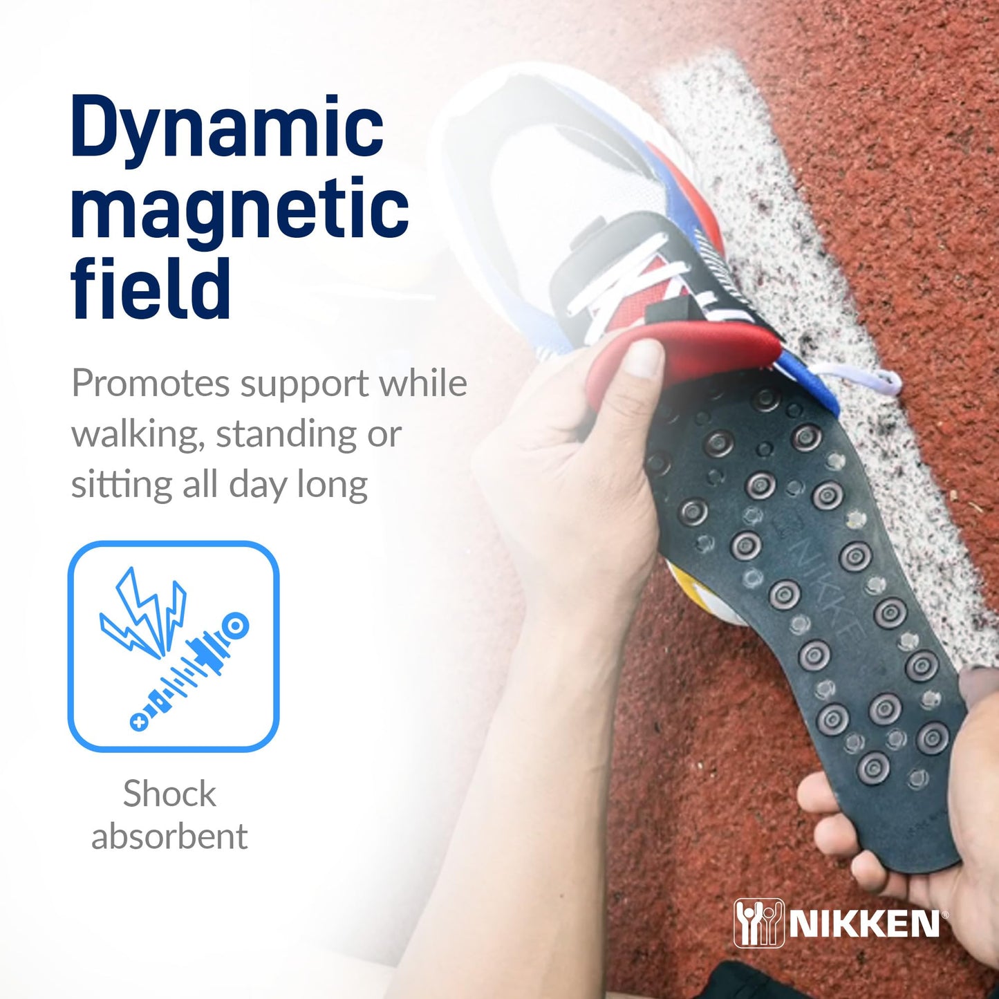 Nikken Kenko mSteps - Insoles 20213 - Women’s Shoe Sizes 5-9, Pair, Cut-to-Fit Design with Magnetic Technology