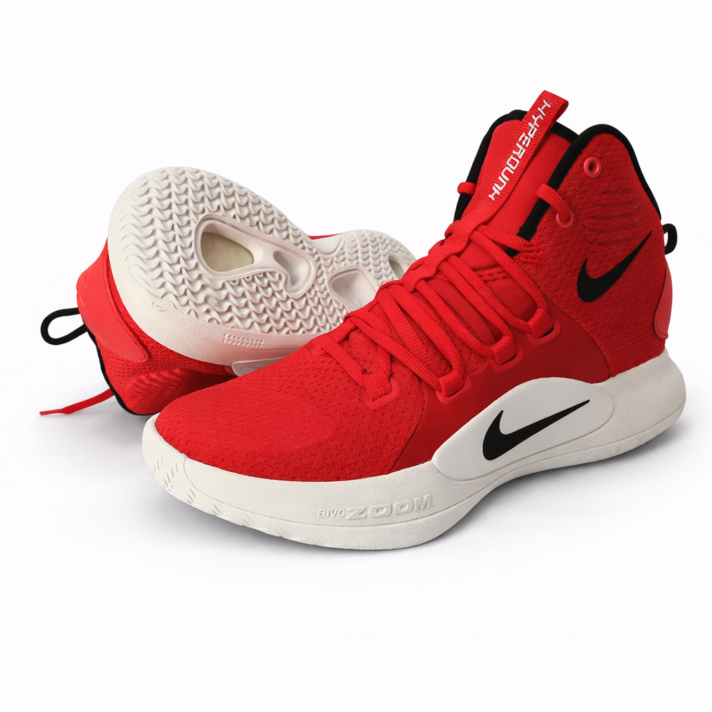 Nike Hyperdunk X TB Basketball Shoes Court Red Kids Size 3.5Y Performance Sneakers | My Wrinkles Gone