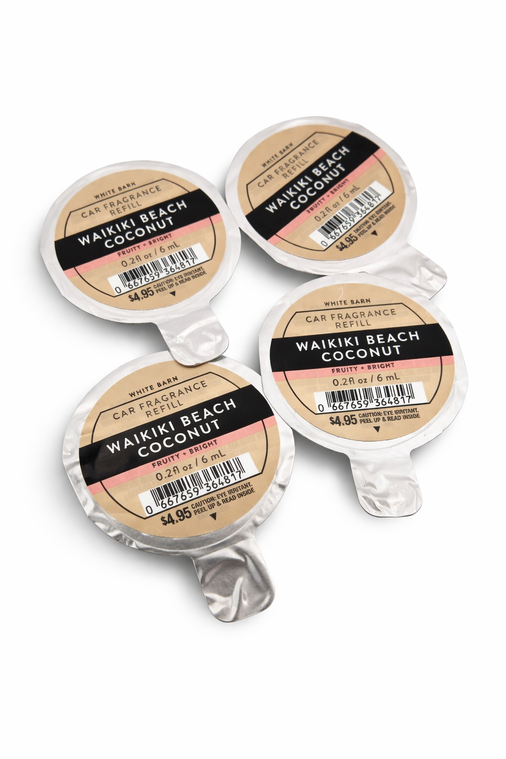 Bath & Body Works SNOWFLAKES & CASHMERE car fragrance refill 4 pack air freshener long lasting scent for car MWG