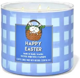HAPPY EASTER TUTTI FRUTTI CANDY Bath & Body Works 3 Wick Candle