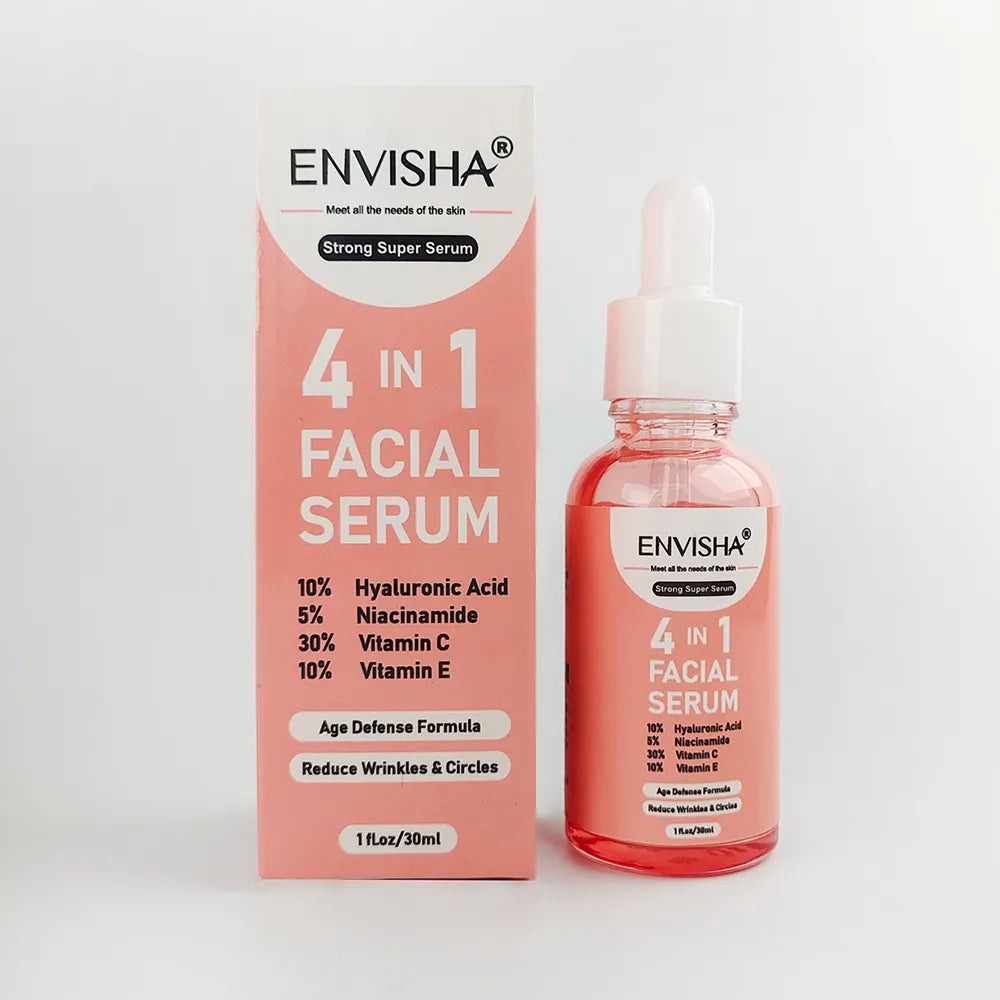 ENVISHA 4 in 1 Facial Serum 30ml hydrating anti-aging skincare for brighter skin