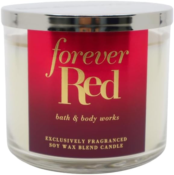 FOREVER RED Bath & Body Works 3 Wick Candle alternate view 3