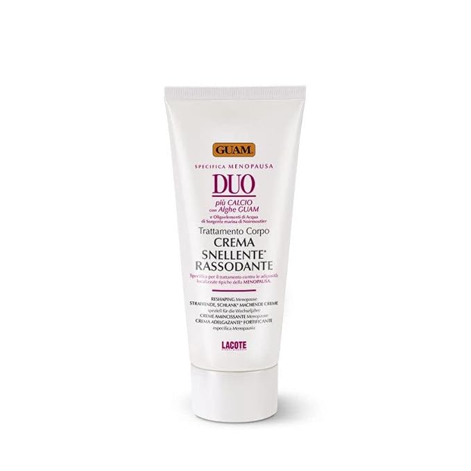 GUAM DUO Menopause Firming Body Cream with Seaweed - 6.7 oz, product packaging and container