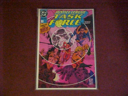 Front cover of Justice League Task Force #2 — Target for Death, published by DC Comics, 1993, mint condition ungraded collectible comic book